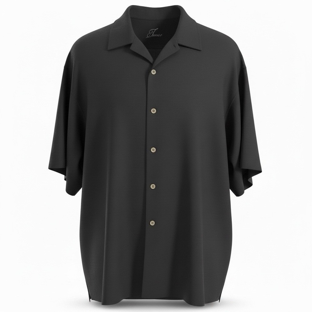 Tommy Bahama Silk Shirt XXL Mens Midnight Martinis Embroidered - Picture 2 of 13